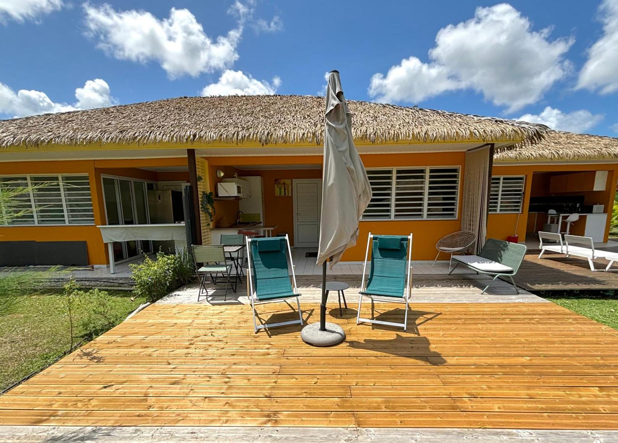 Bungalow La Kawannaise - Piscine, Terrasse, Plage Grand-Bourg  Bagian luar foto