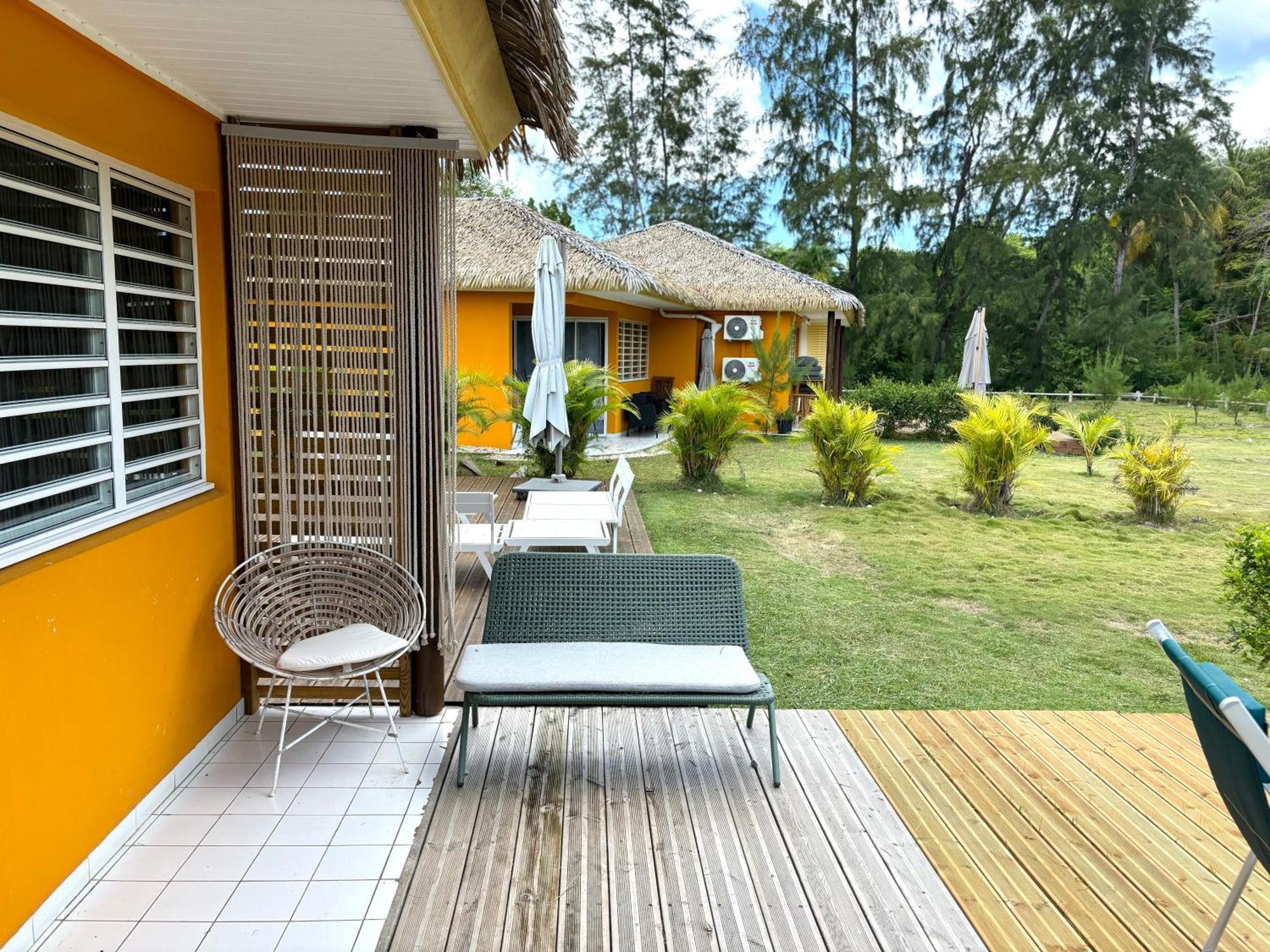Bungalow La Kawannaise - Piscine, Terrasse, Plage Grand-Bourg  Bagian luar foto